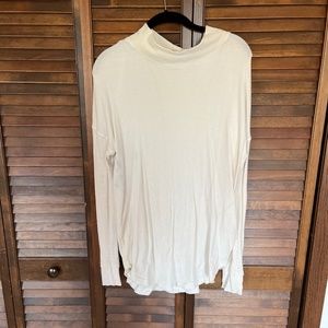 Mock Neck Waffle Tunic